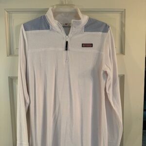 Vineyard Vines White Terry Cover Up; Medium